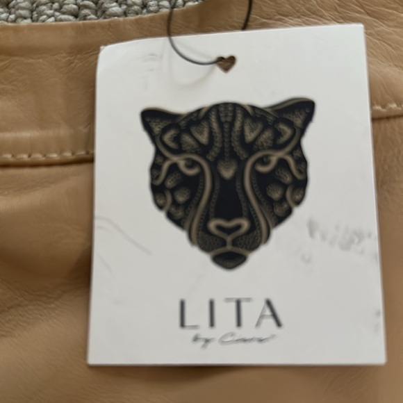 NWT Lita by Ciara Leader leather skirt - Picture 4 of 5